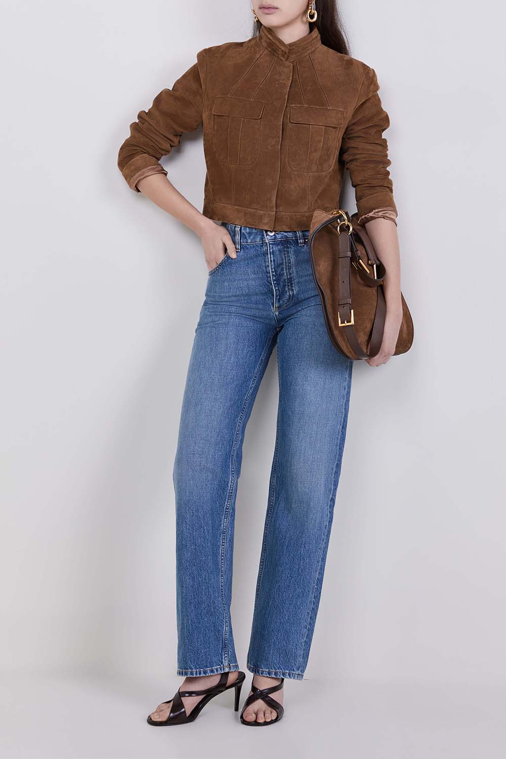 ז'קט עור קרופ